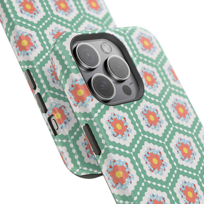 Grandmother's Diamond Garden Quilt iPhone Case