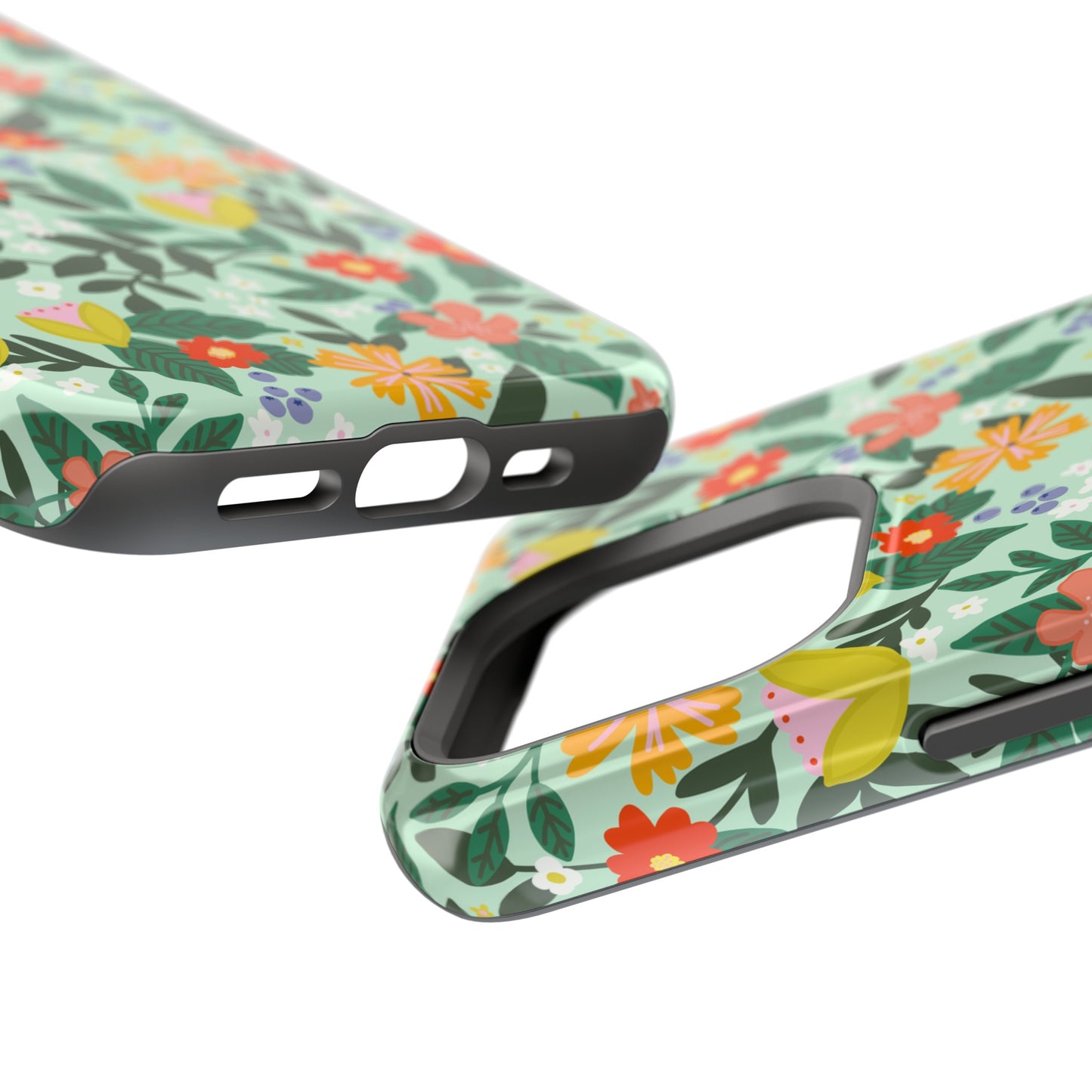 Mint Summer Garden iPhone Case