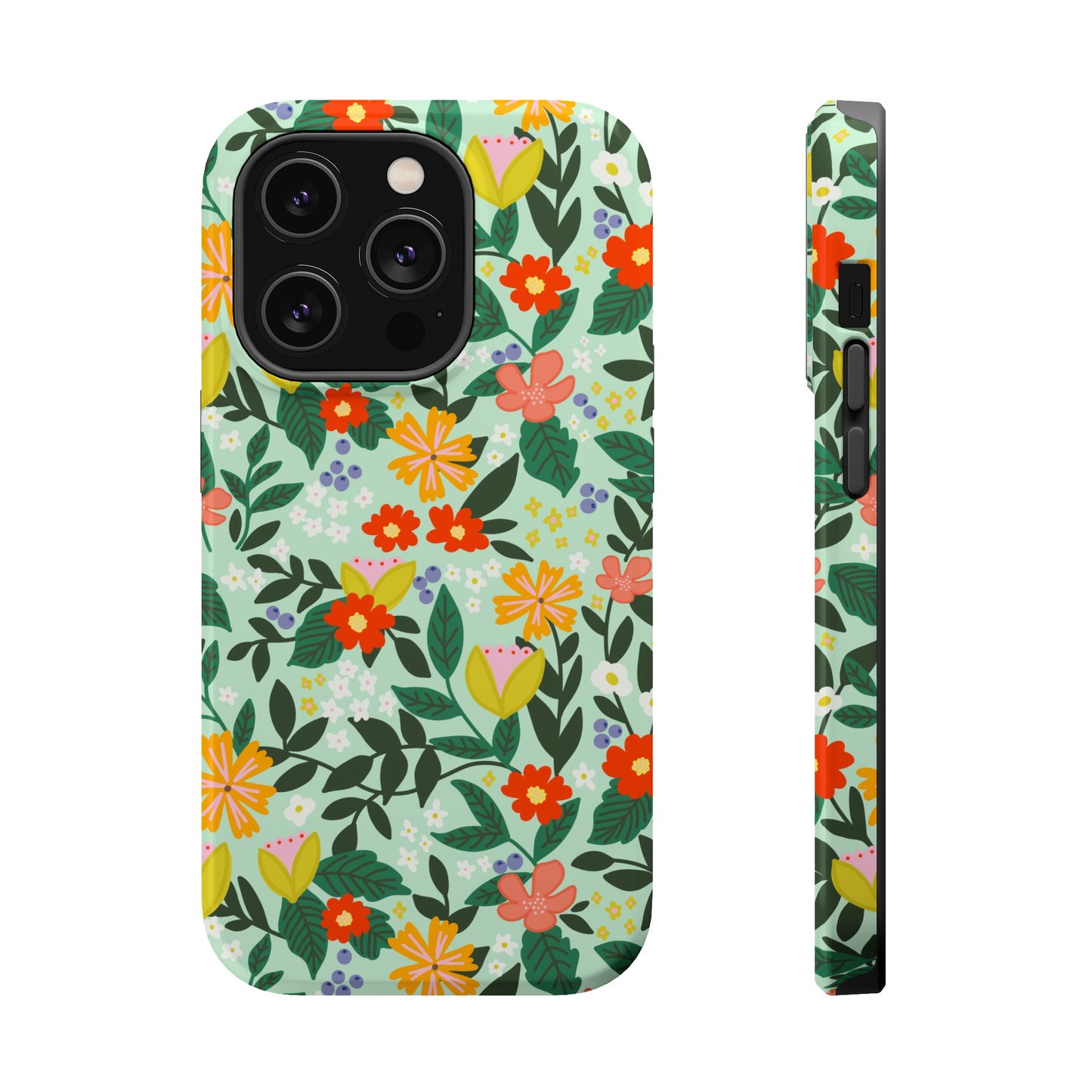 Mint Summer Garden iPhone Case